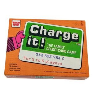 Vintage 1972 Charge It! Family Board Game COMPLETE Western Publishing Rare